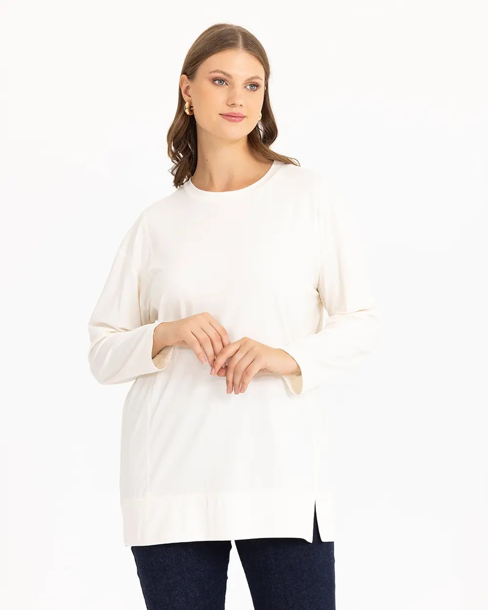 Plus Size Long Sleeve Blouse