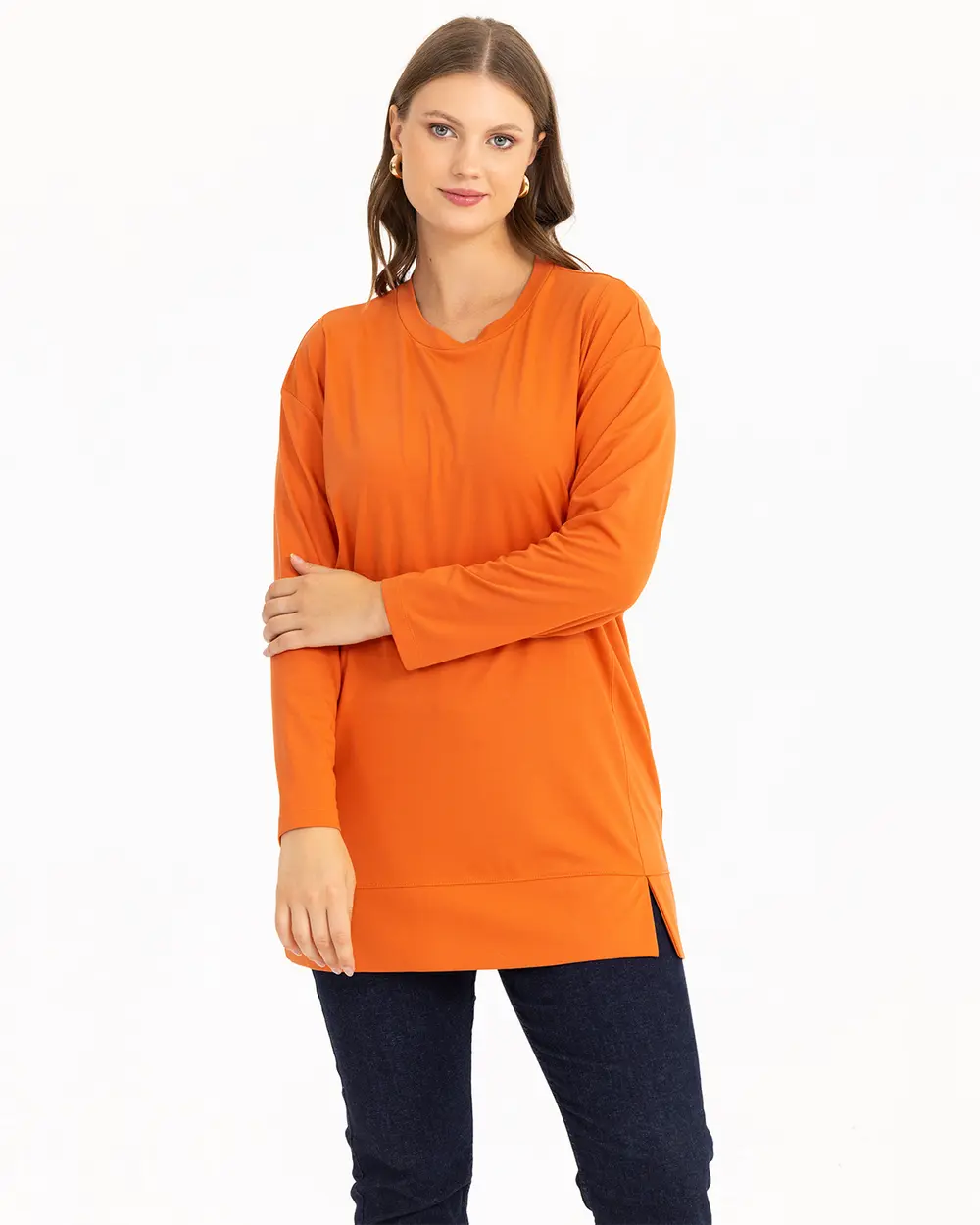 Plus Size Long Sleeve Blouse