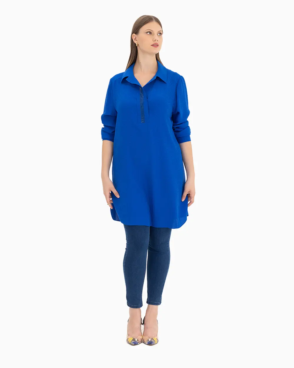 Plus Size Stone Detailed Tunic