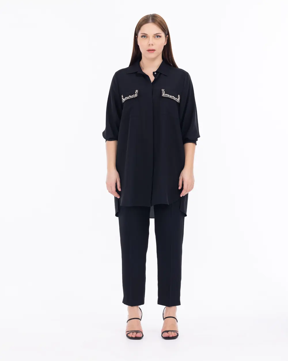 Büyük Beden Cep Detaylı Tunik