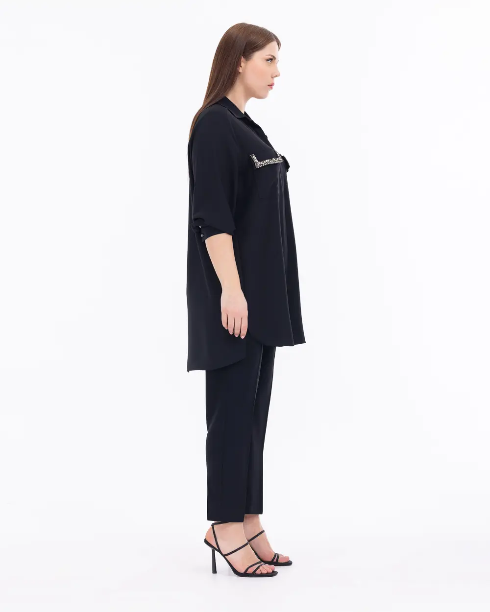 Büyük Beden Cep Detaylı Tunik