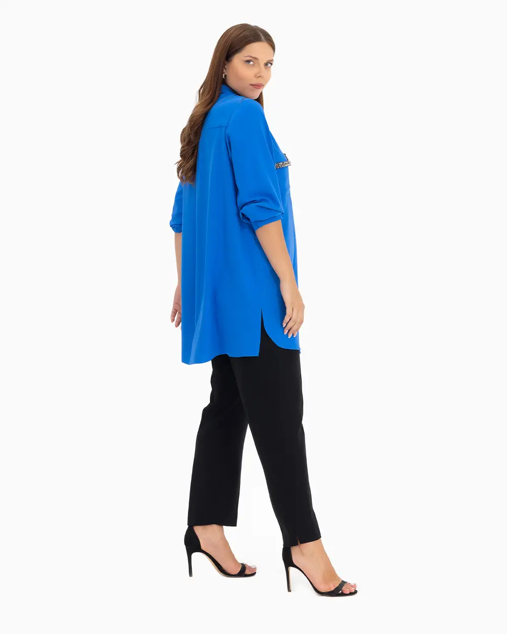 Büyük Beden Cep Detaylı Tunik