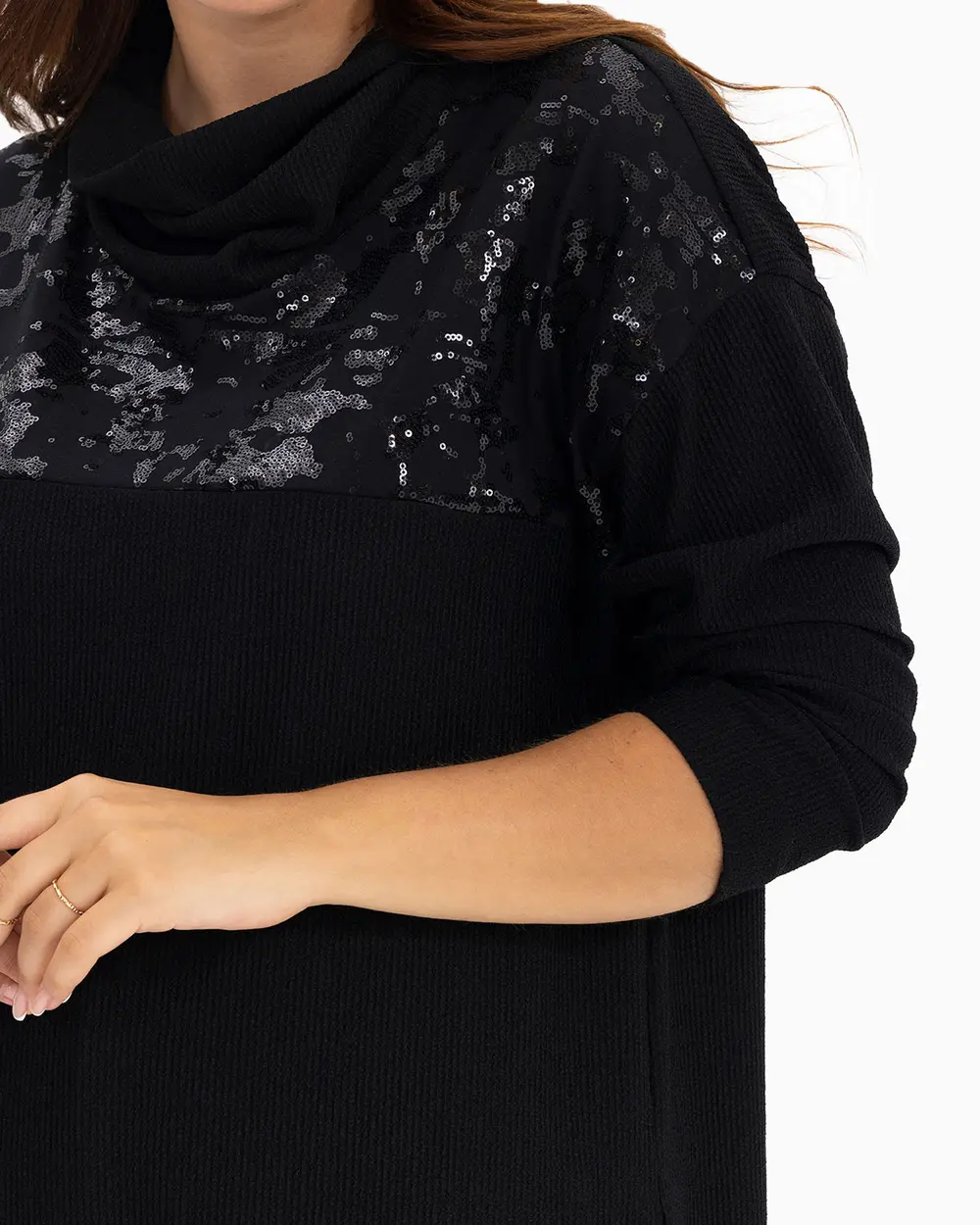 Plus Size Collar Tunic