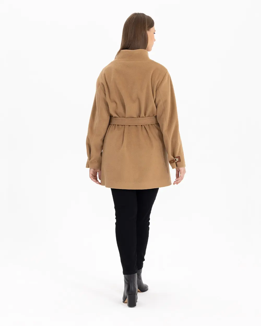 Büyük Beden Hakim Yaka Kaban