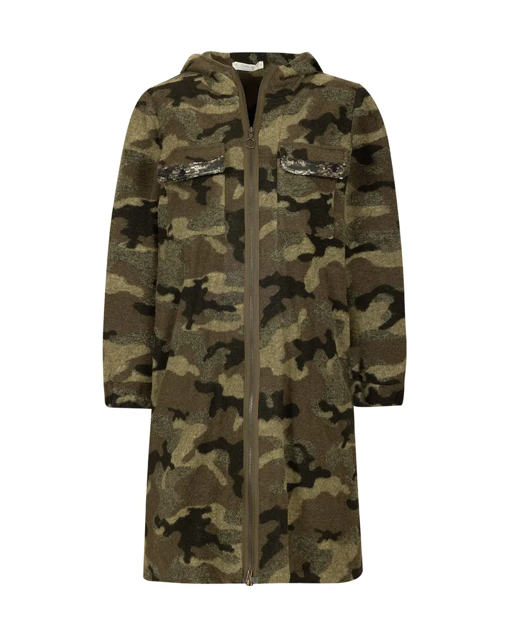 Büyük Beden Kamuflaj Desenli Kap