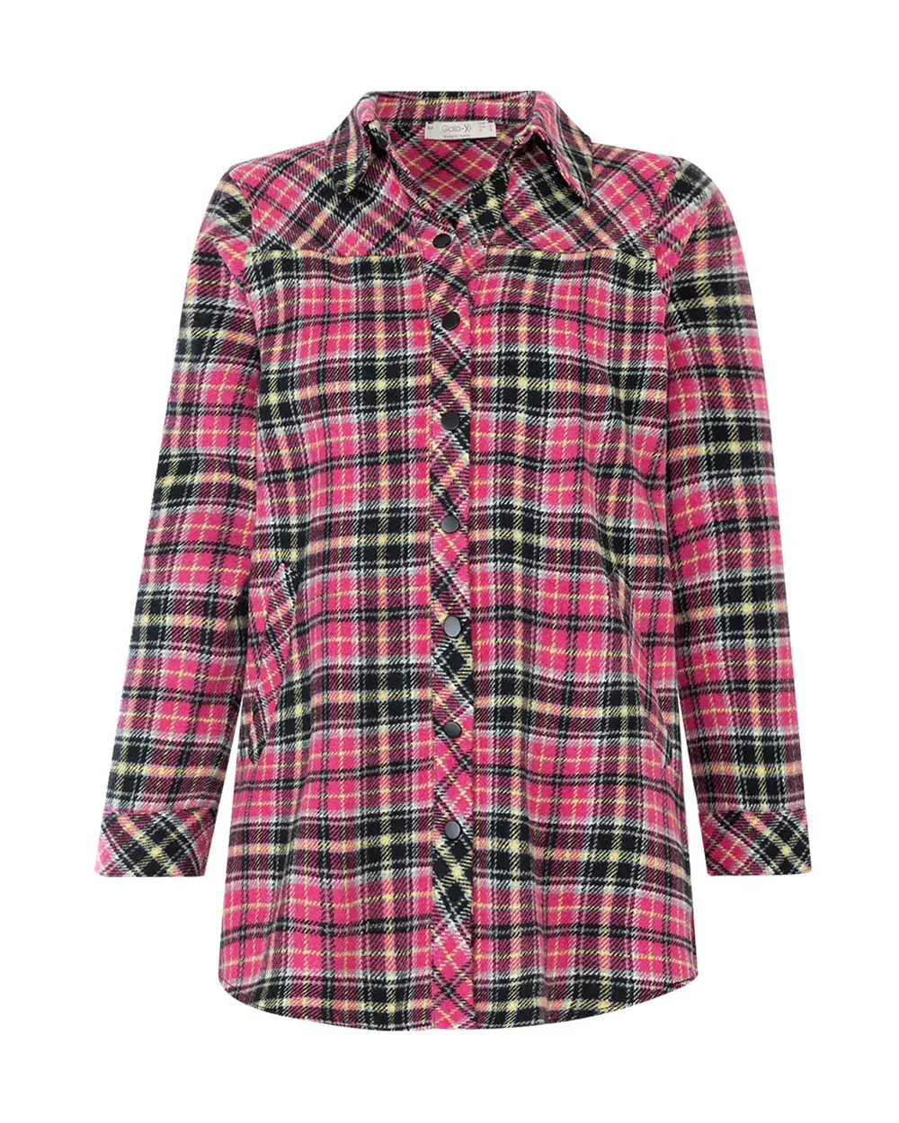 Plus Size Checkered Jacket