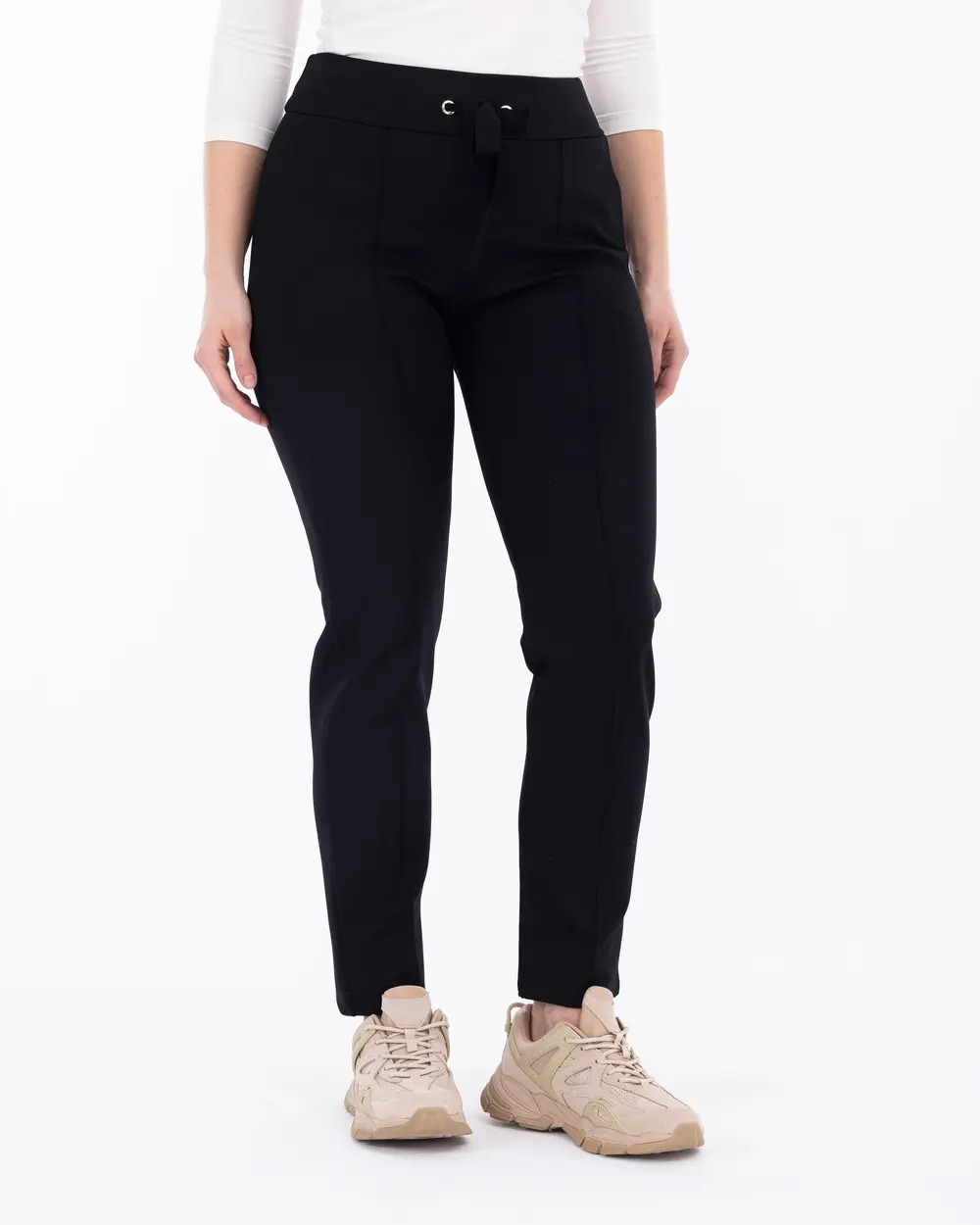 Ankle Length Knitted Fabric Trousers