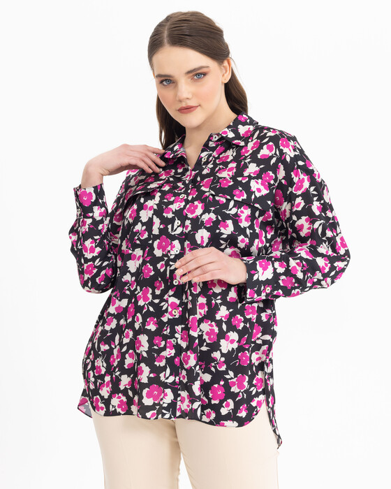 GALAXI PLUS SIZE PRINTED SHIRT