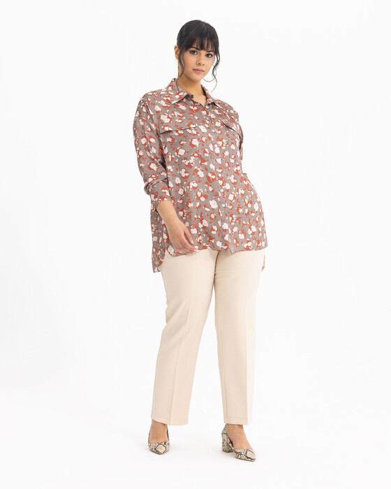 GALAXI PLUS SIZE PRINTED SHIRT