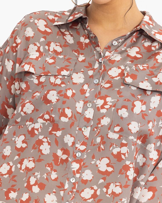 GALAXI PLUS SIZE PRINTED SHIRT