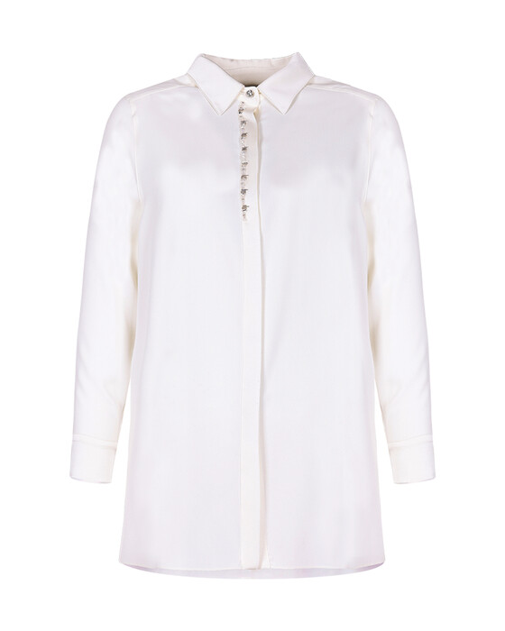 GALAXI PLUS SIZE STONE EMBROIDERED SHIRT