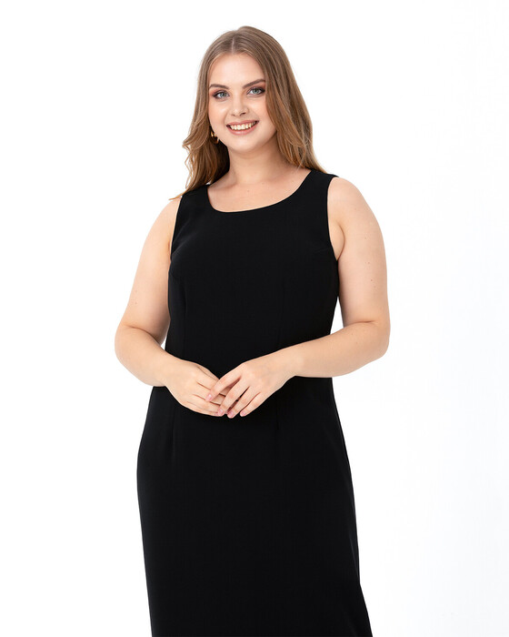 GALAXİ PLUS SIZE SLEEVE LONG DRESS