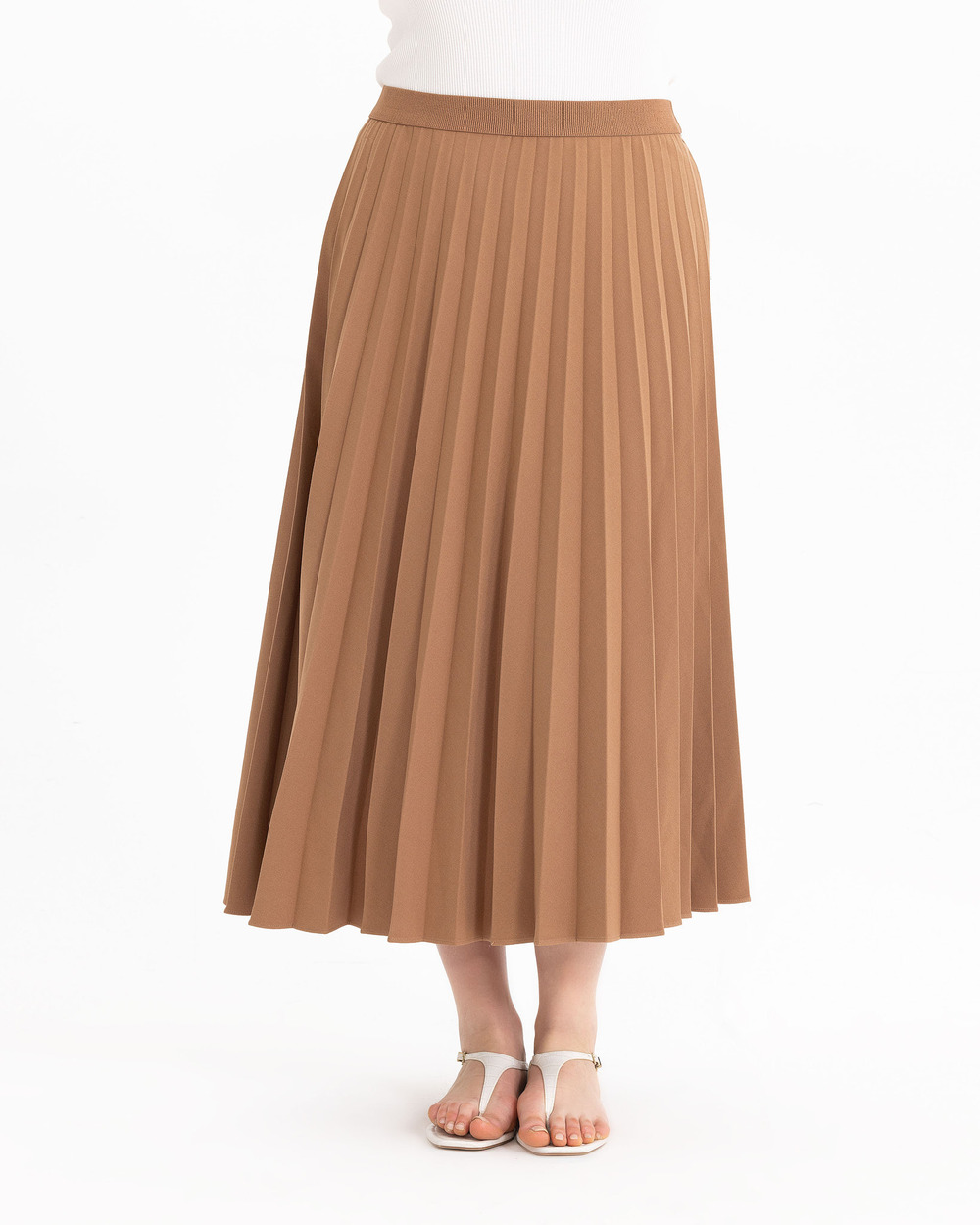GALAXI PLUS SIZE PLEATED SKIRT
