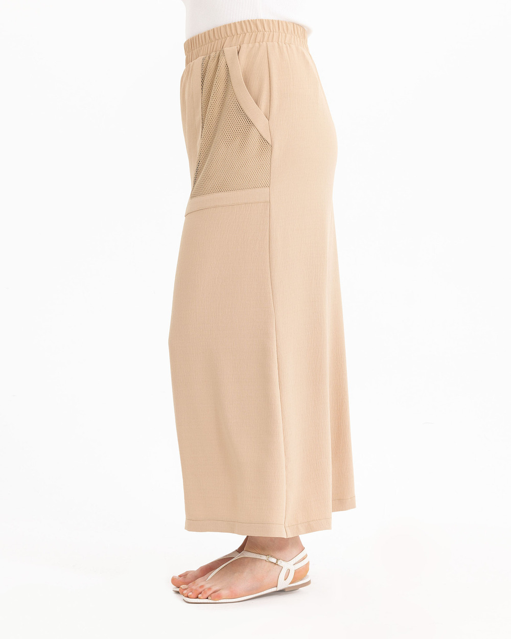 GALAXİ PLUS SIZE ELASTIC WAIST SKIRT