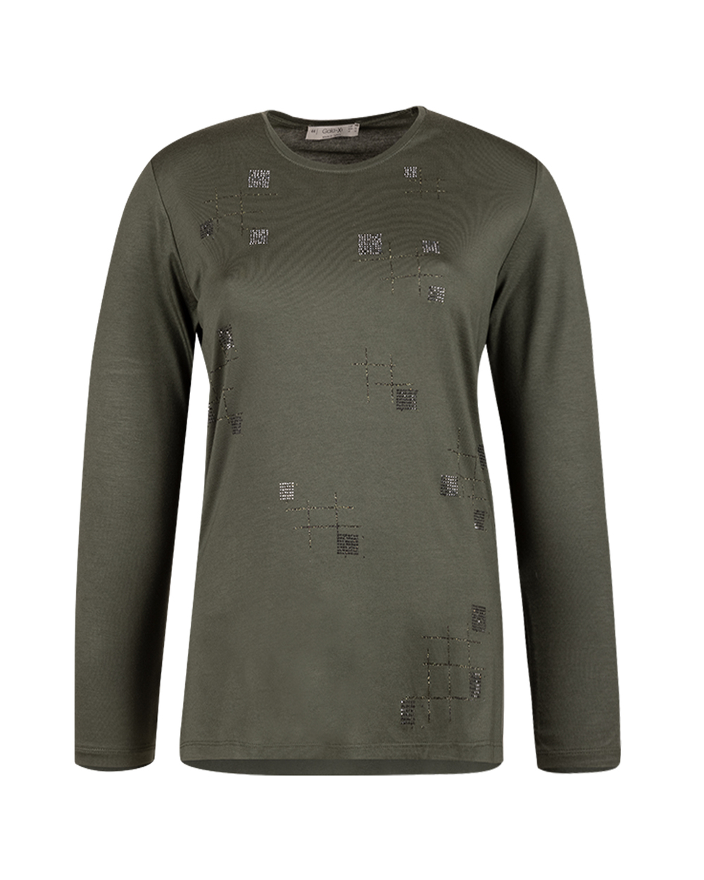 Büyük Beden Yuvarlak Yakalı Uzun Kollu Tişört