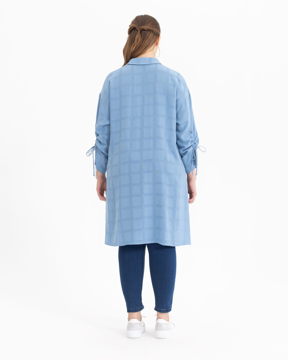 SEÇİL BACK DETAILED OVERSIZED SHIRT - SecilStore