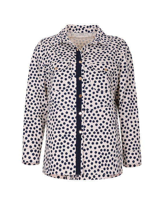 Plus Size Patterned Jacket