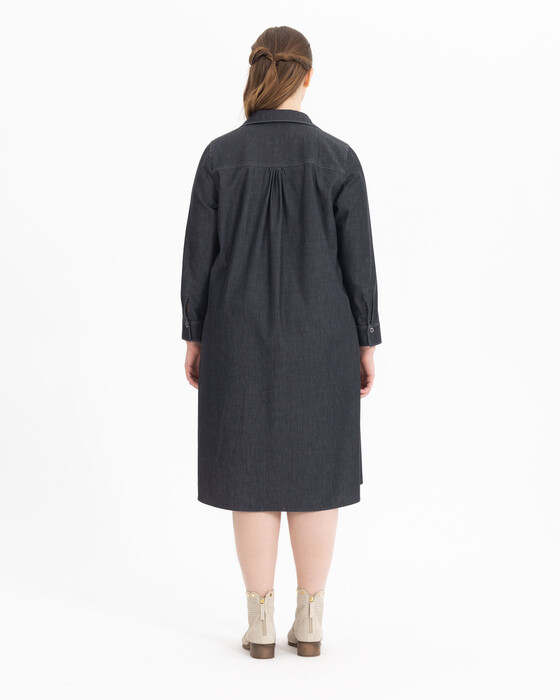 Plus Size Comfortable Cut Jean Tunic