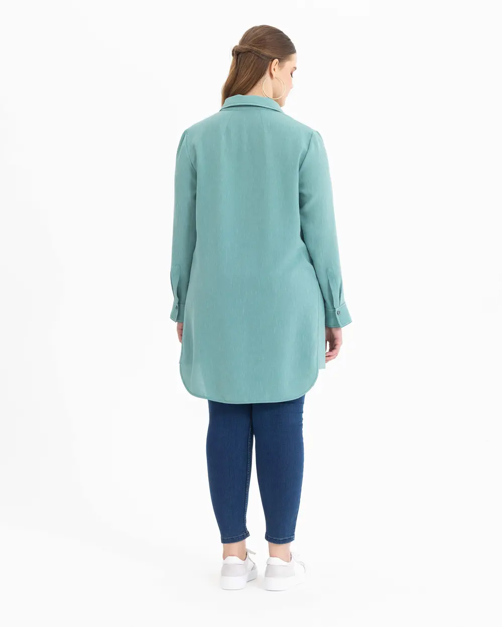 Plus Size Long Sleeve Shirt Tunic