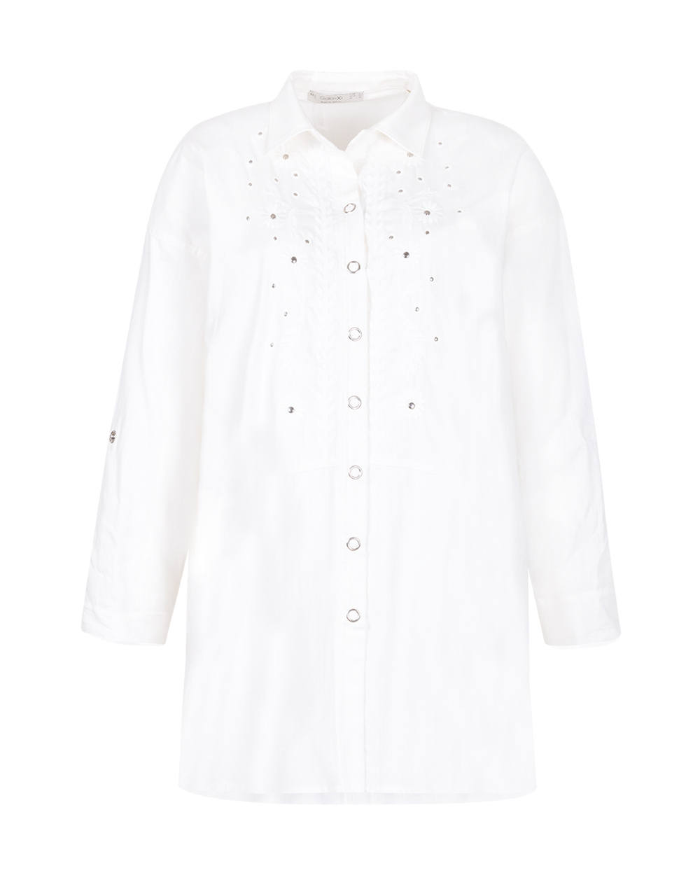 Çıtçıt Detaylı Keten Görünümlü Tunik