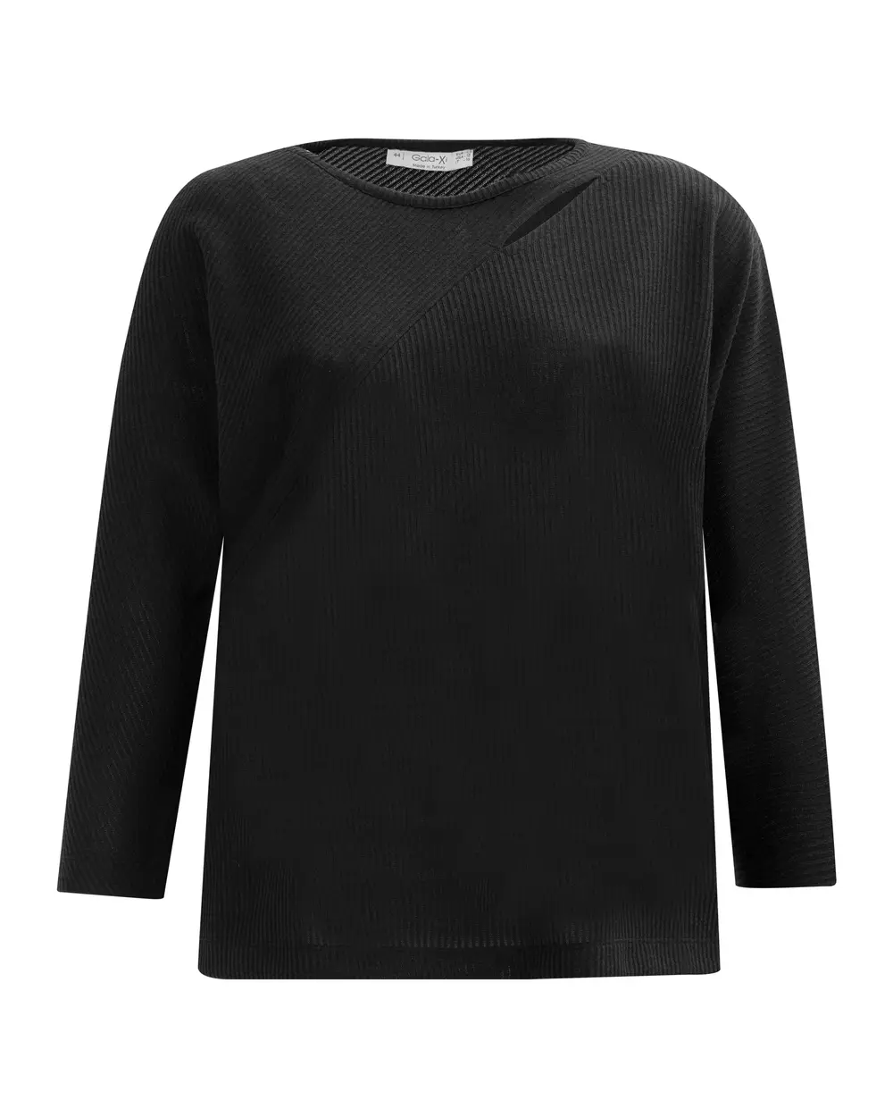 Büyük Beden Pencere Detaylı Rahat Kesim Bluz