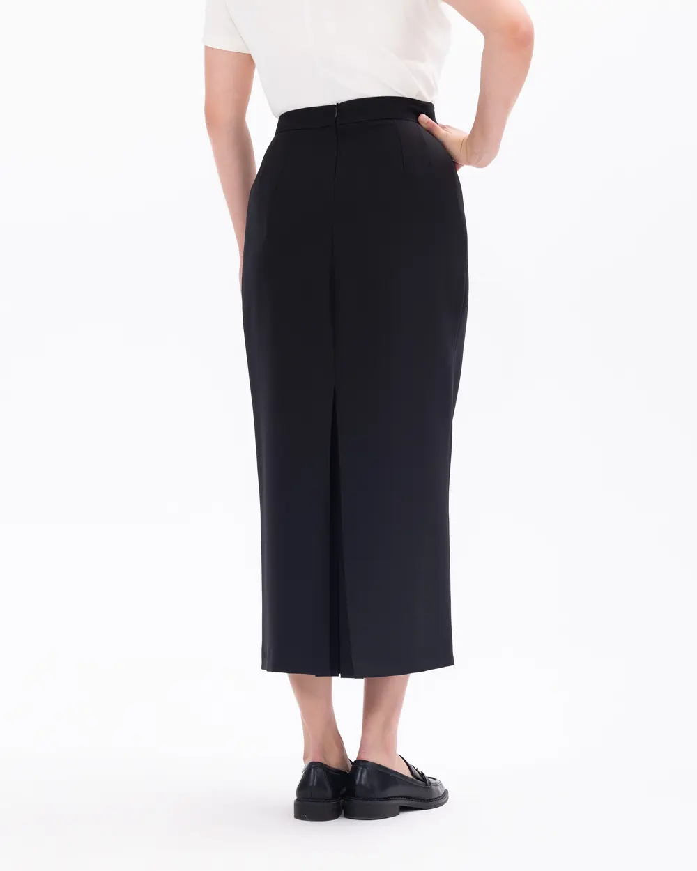 Büyük Beden Klasik Kesim Astarlı Etek