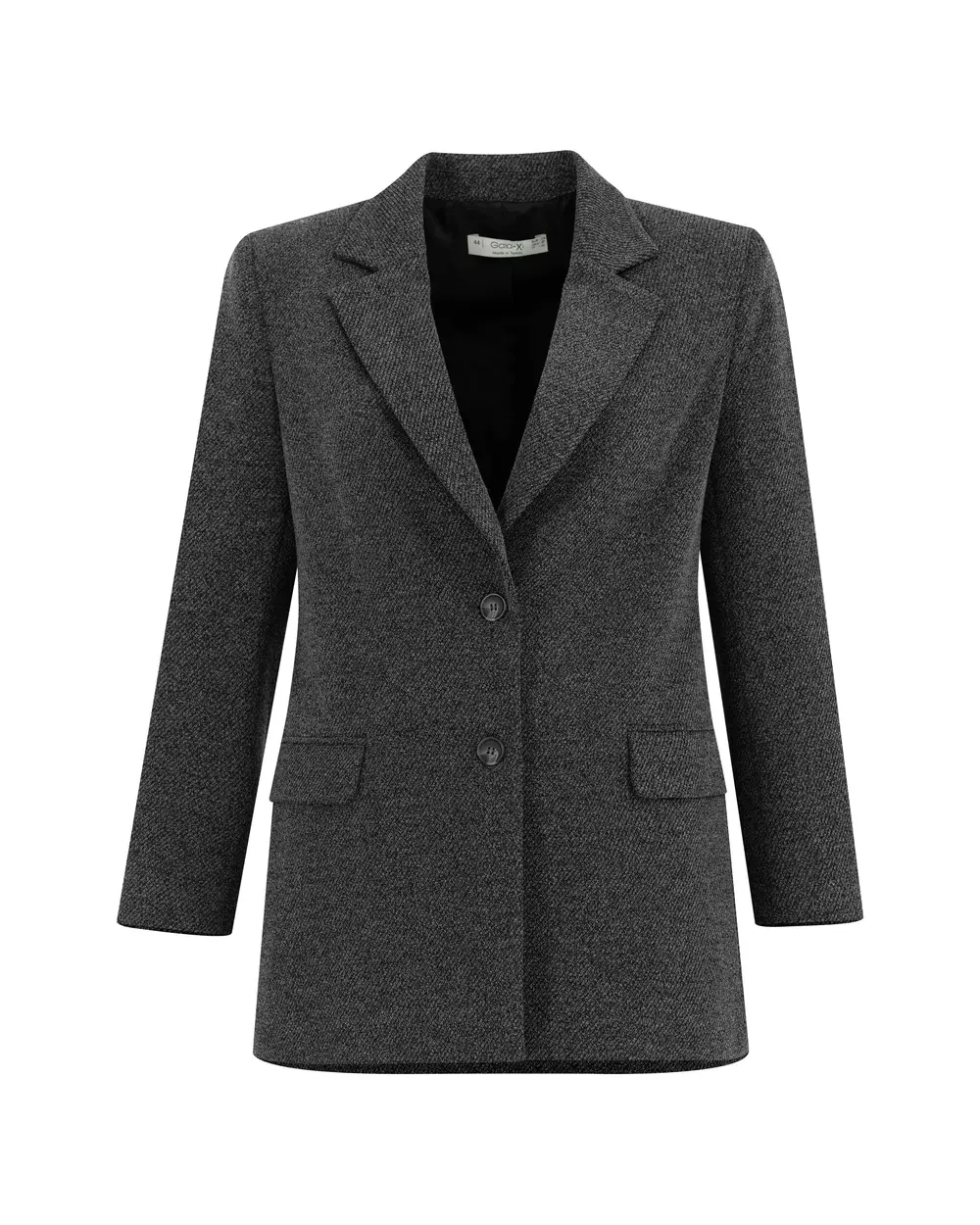 Plus Size Classic Cut Jacket with Pockets