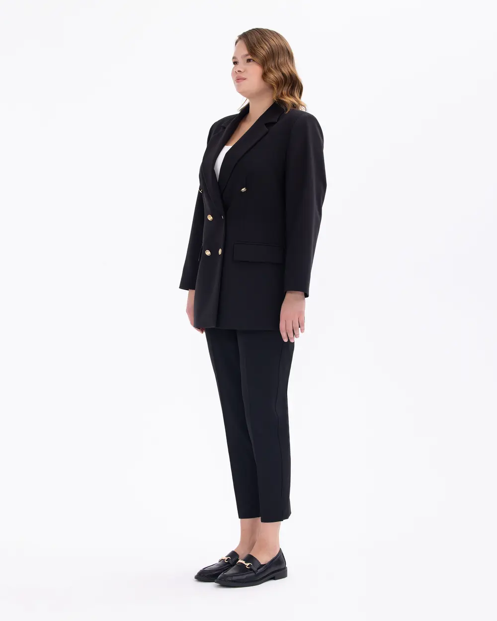 Plus Size Ankle-Length Trousers