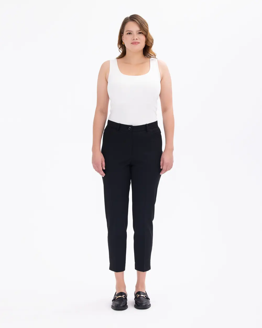 Plus Size Ankle-Length Trousers