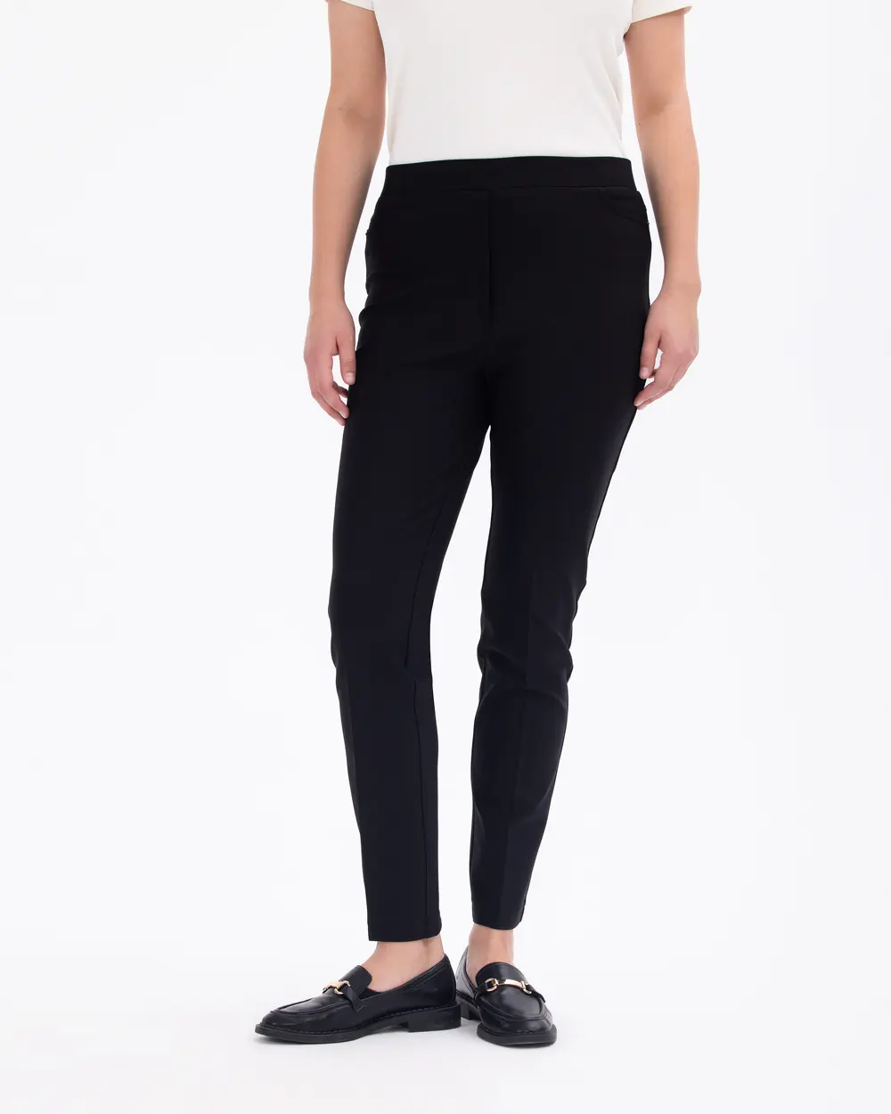 Plus Size Pocket Lycra Trousers