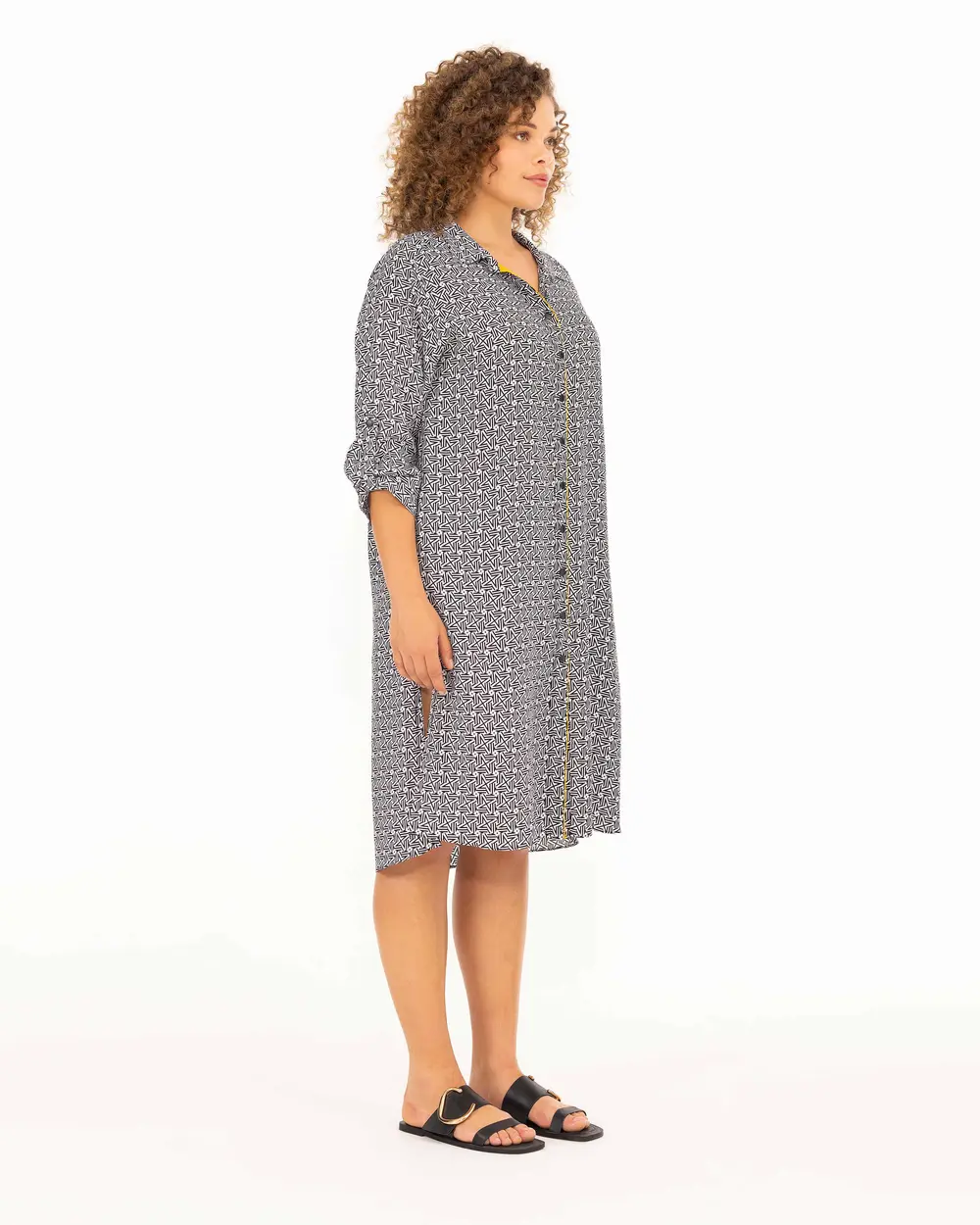 Plus Size Piping Detailed Tunic