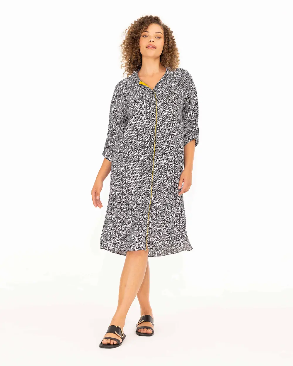 Plus Size Piping Detailed Tunic