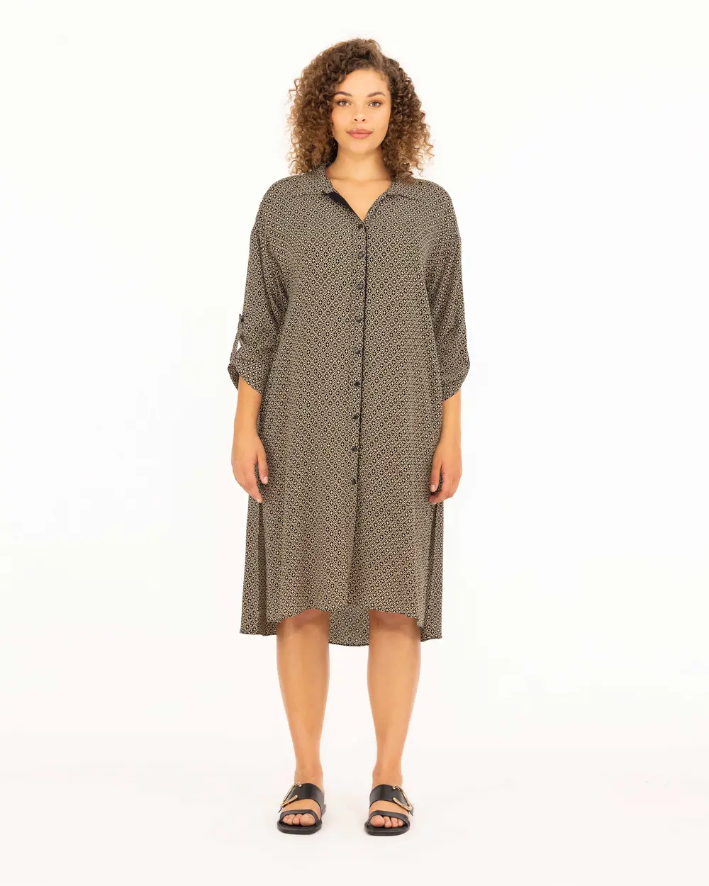 Plus Size Piping Detailed Tunic