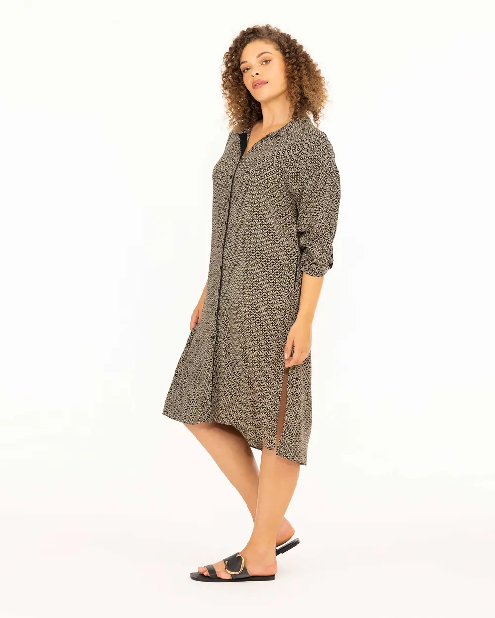 Plus Size Piping Detailed Tunic