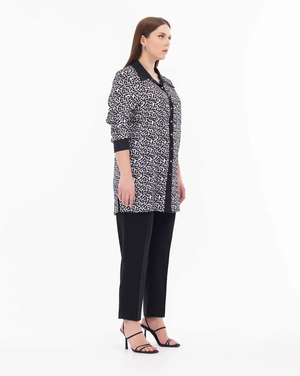 Büyük Beden Gömlek Yaka Tunik