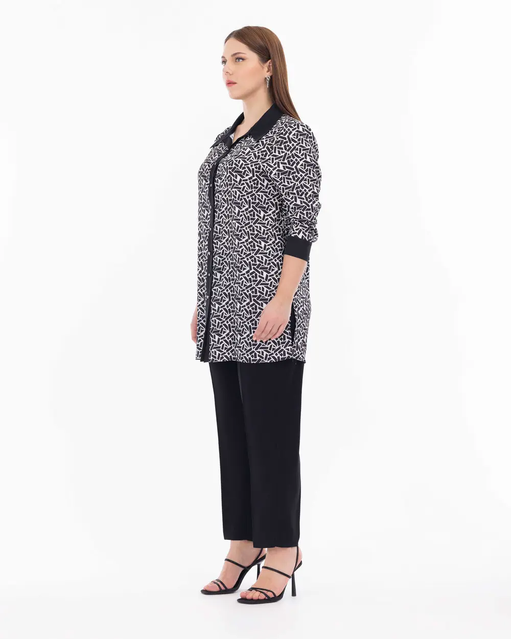 Büyük Beden Gömlek Yaka Tunik