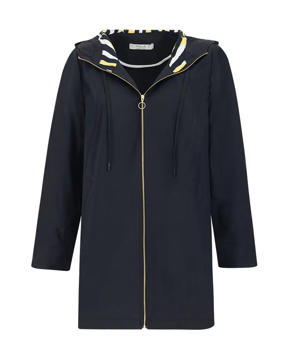 Plus Size Hooded Collar Sports Trench Coat