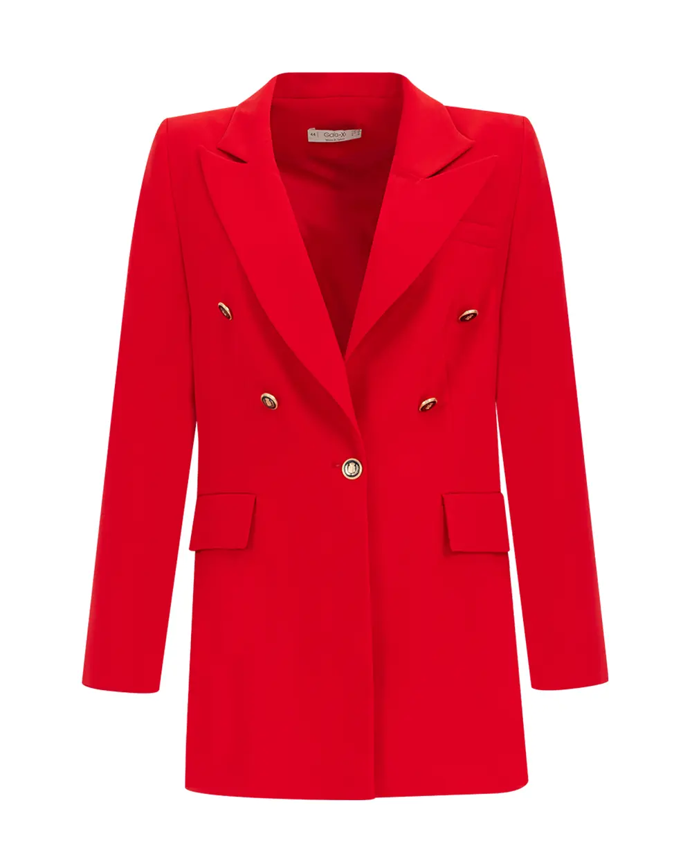 Büyük Beden Düğme Detaylı Blazer Ceket