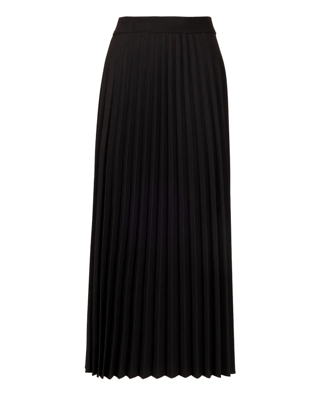 Plus Size Pleated Midi Skirt