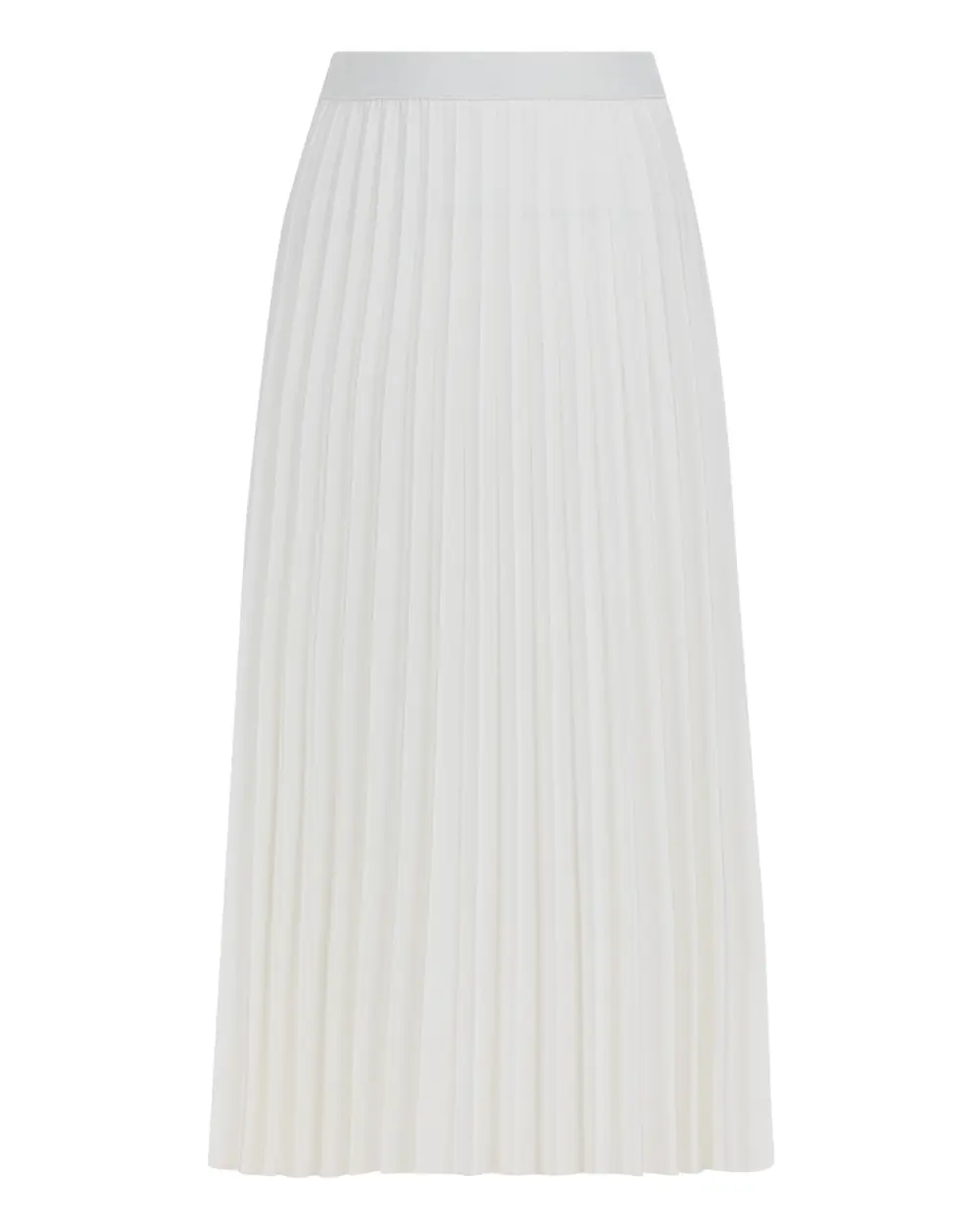 Plus Size Pleated Midi Skirt