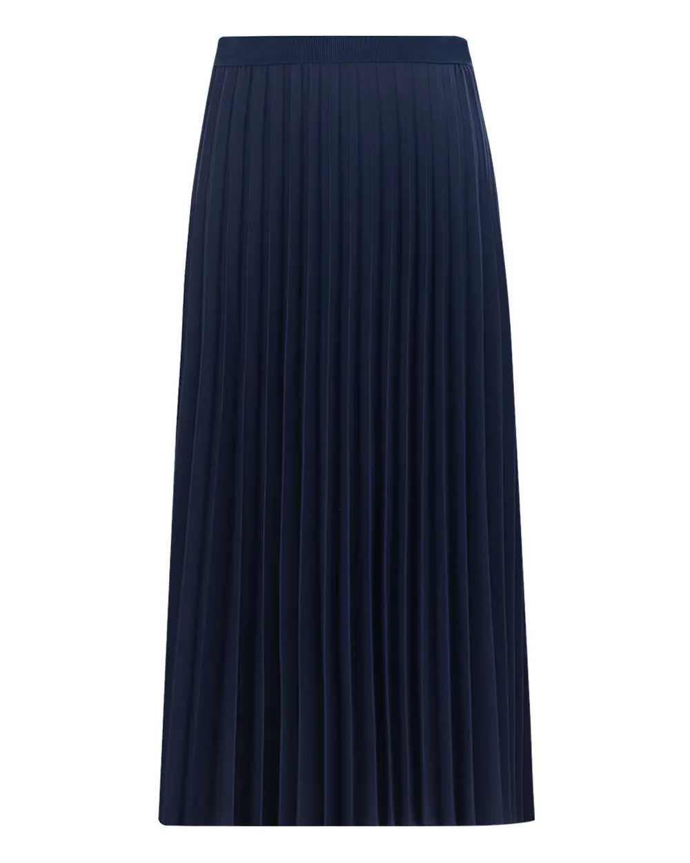 Plus Size Pleated Midi Skirt