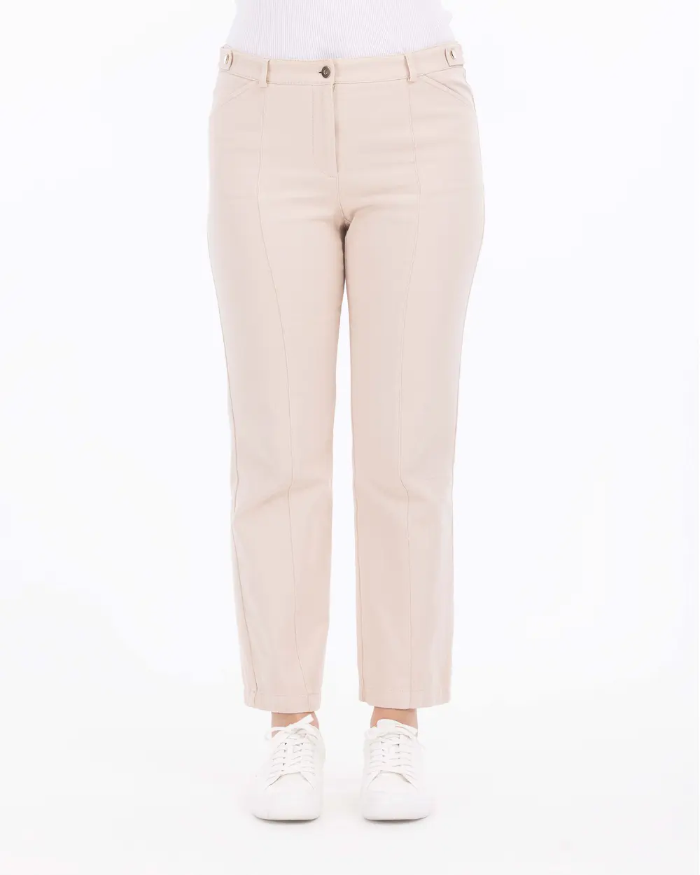 Plus Size Pocket Detailed Trousers