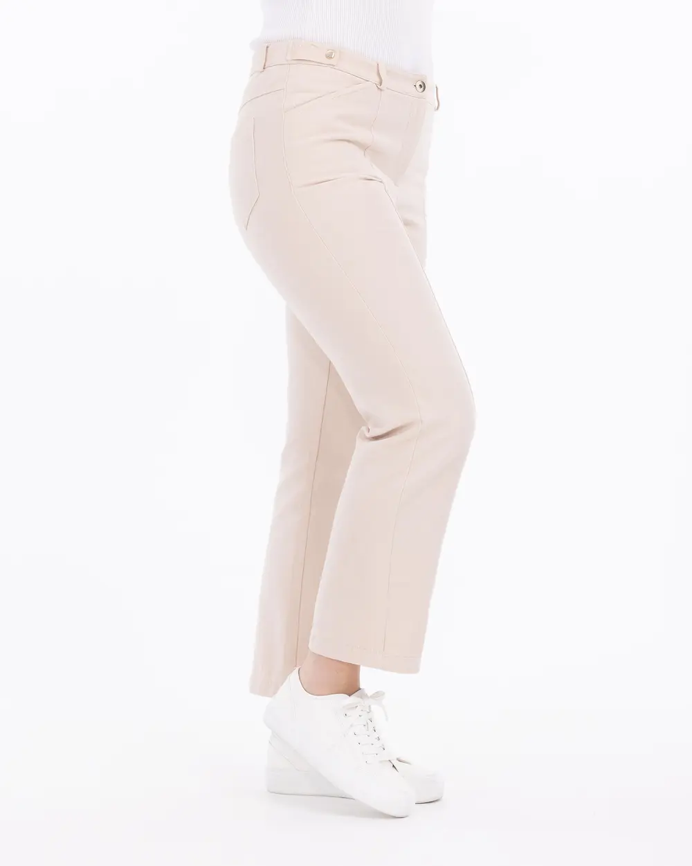 Plus Size Pocket Detailed Trousers