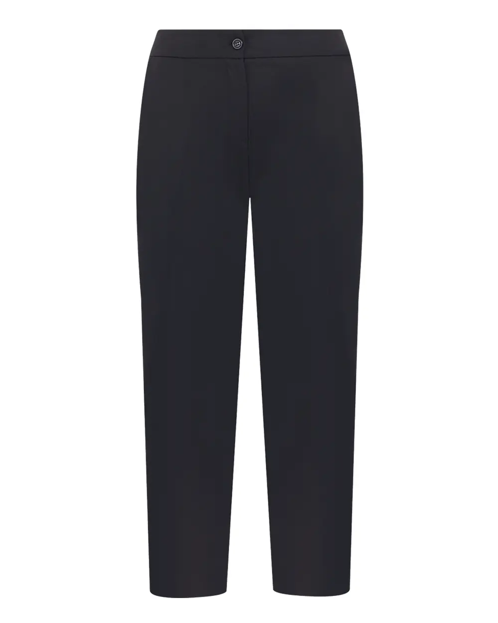 Plus Size Ankle Length Pocketed Trousers