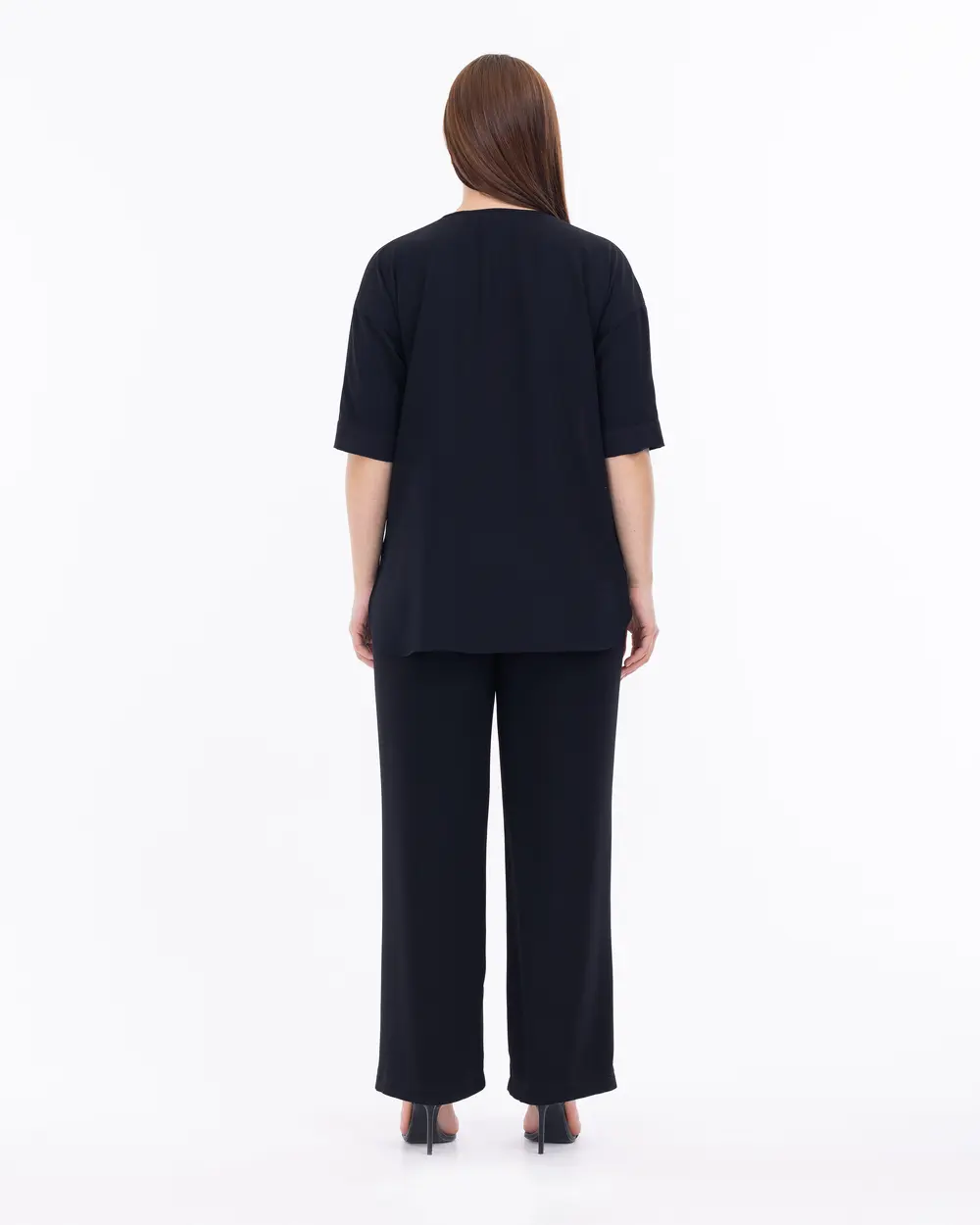 Büyük Beden Kısa Kollu Bluz