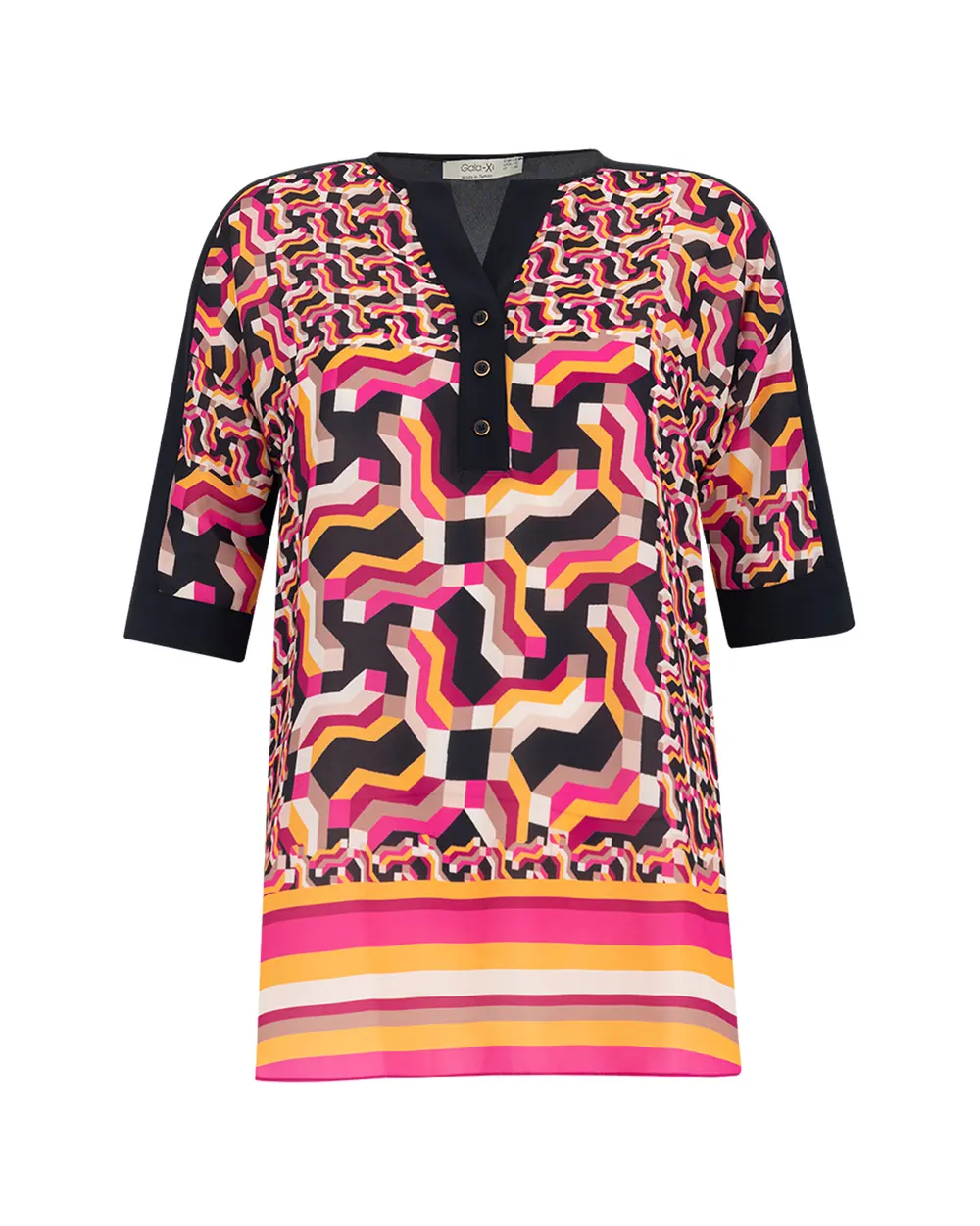 Büyük Beden Kısa Kollu Bluz