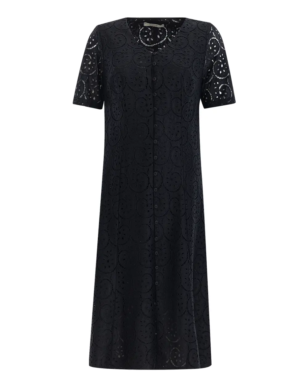 Büyük Beden Fistolu Midi Boy Elbise