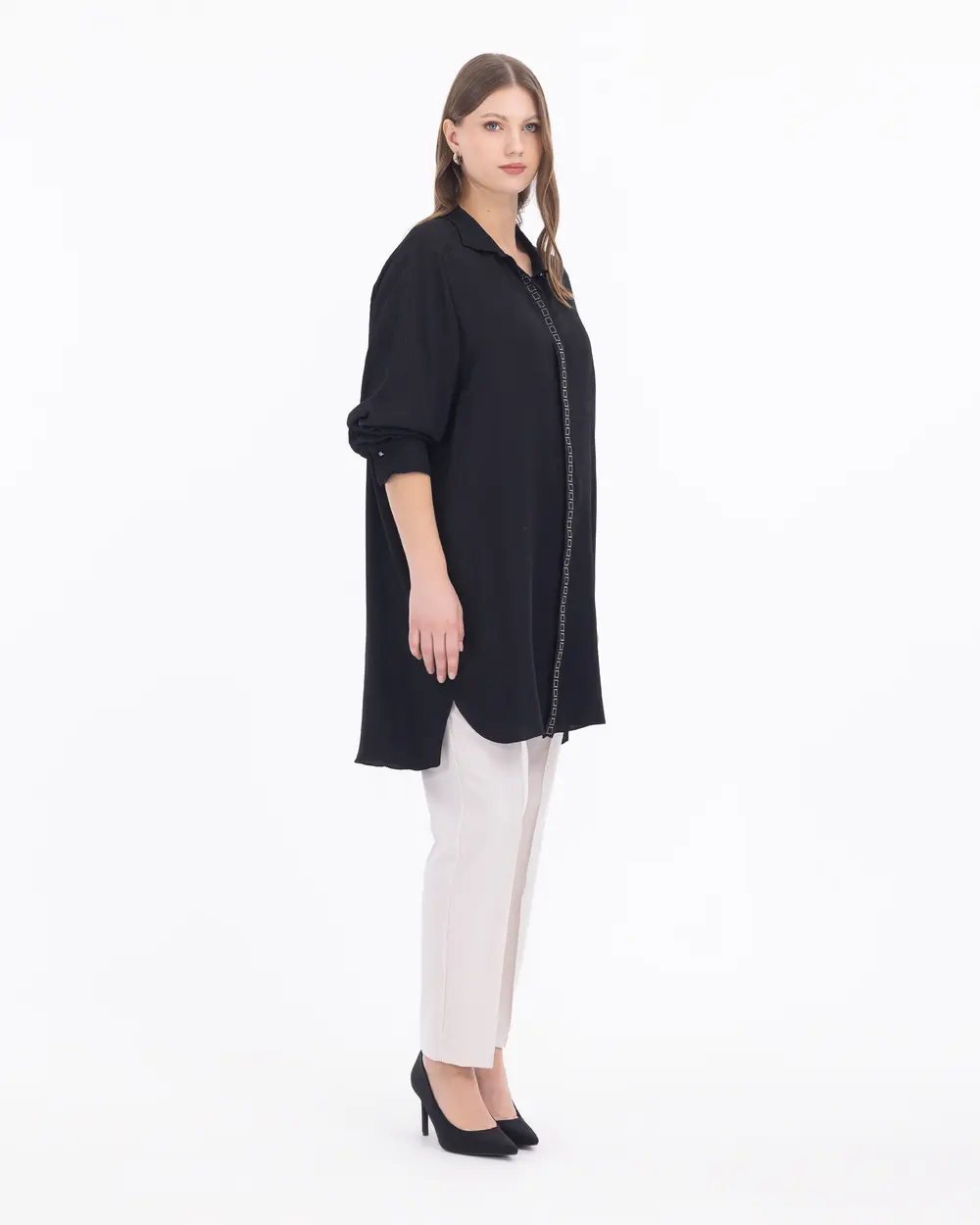 Plus Size Stone Detailed Tunic