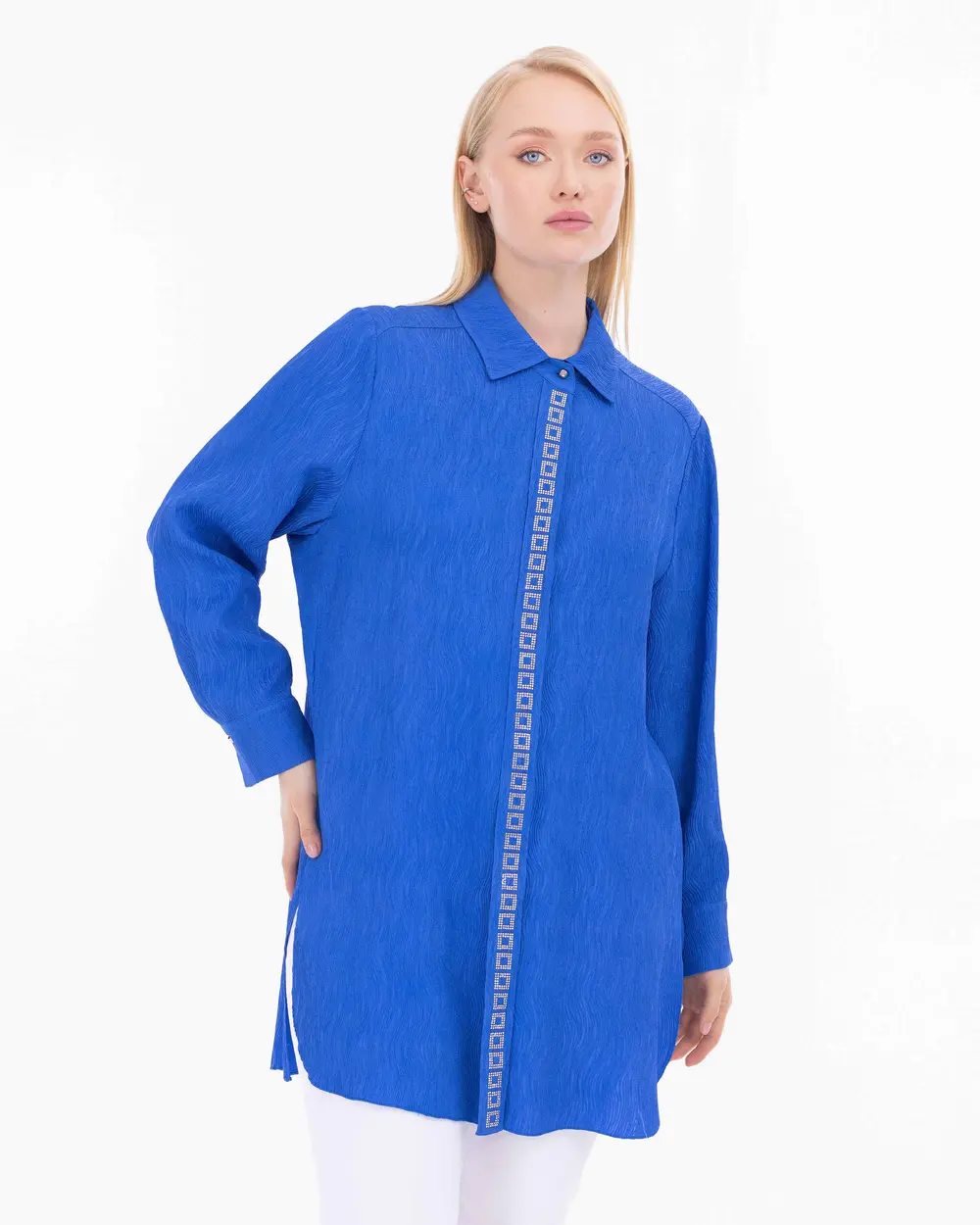 Plus Size Stone Detailed Tunic