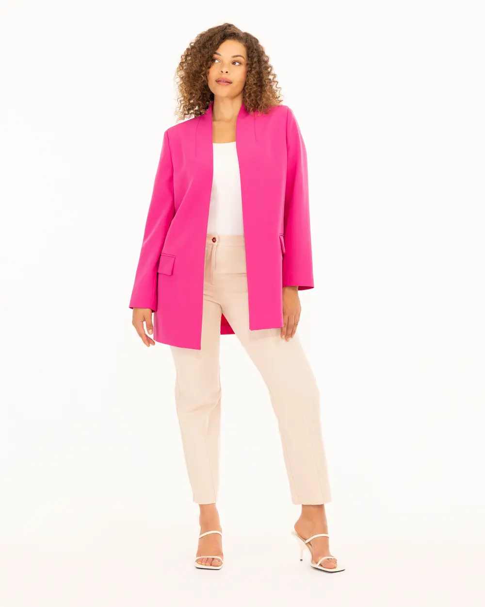  Plus Size Classic Cut Blazer Jacket